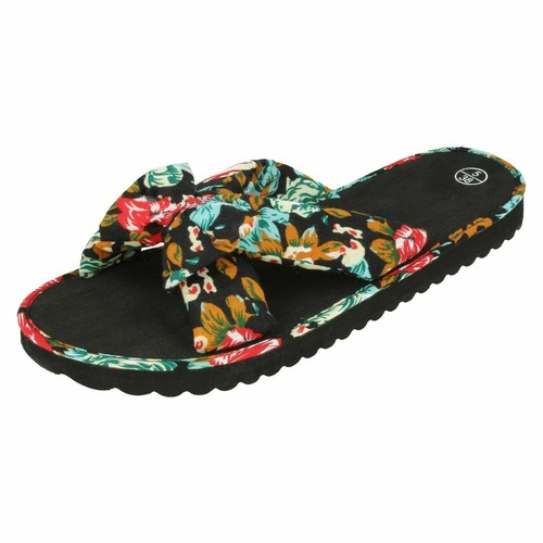 DAMEN SPOT ON FLORAL PANTOLETTE F0R0425 FLIP FLOP/SCHIEBER LEICHT