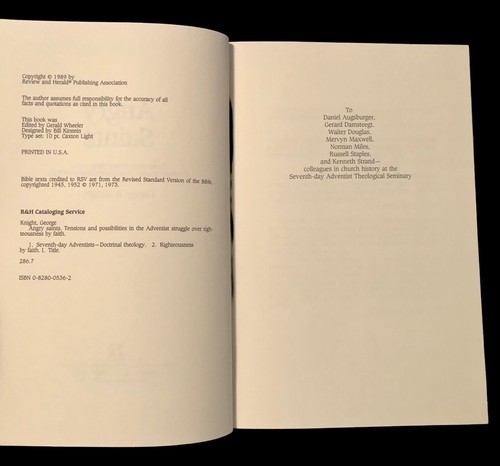 2 SDA Books by George R Knight: Angry Saints ~ Lest We Forget - Picture 8 of 12