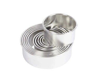 Kitchen Craft Einfache Runde Kekse, Gebäck Ausstechformen Backhilfe Lippen Kanten