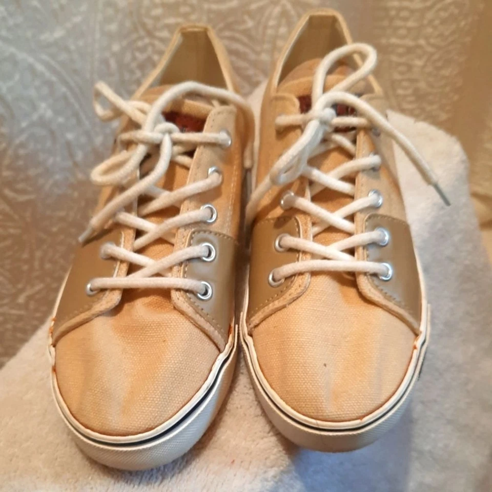 Zapatillas Polo Ralph Lauren 2 Tostadas Lona Con Cordones Preppy Ligeras Exterior  Foto 4 de 4