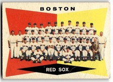 1960 Topps - High # Boston Red Sox #537 - Crease - Unmarked Checklist