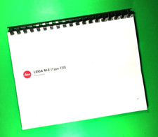 Owners Manual for Leica M-E Type 220 178 Pages W/Clear Covers 