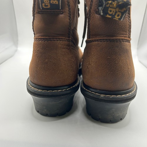 Georgia Boot Kinder wasserdicht Arbeit Holzfäller Kampfstiefel braun Gr. 5 Western - Bild 6 von 12