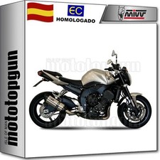 silencioso homologado open suono acero mivv por yamaha fz-1 fz1 fazer 2007 07