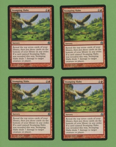 Stomping Slabs x4 Morningtide Playset MTG Magic the Gathering Ships Free - Picture 1 of 2