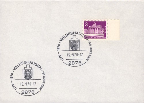 BRD Berlin Beleg mit Sonderstempel WILDESHAUSEN +H2043