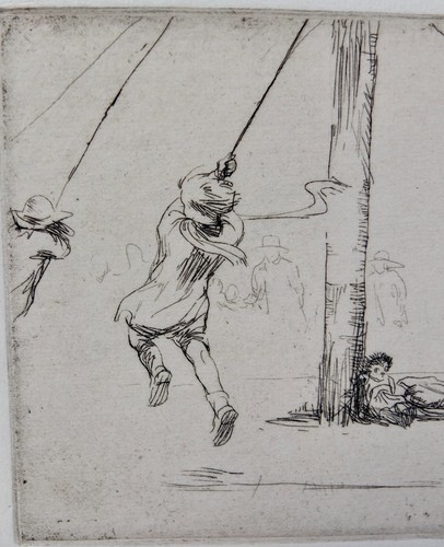 Eileen Soper 1921 Radierung "The Giant Stride" signiert mit Bleistift & betitelt auf matt - Bild 8 von 11