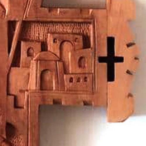Ukrainian Hutsul Wooden Hand Carved Cross A great gift for a collector - Picture 4 of 10