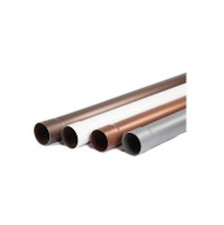 TUBO PLUVIALE TONDO COLORE RAME ROSSO, RAME ANTICO, BIANCO, MARRONE, Ø 80 Ø 100