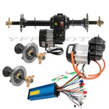 Go Kart Rear Differential Axle Kits 1000W 1500W Motor for ATV Quad Mower Scooter