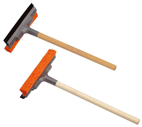 10X Scheibenwascher 210mm mit Holzgriff 40cm Abzieher Schwamm  Scheibenreiniger - Bild 1 von 2