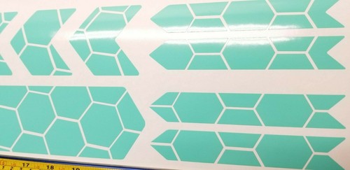 Bike Frame Accent Kit. Honeycomb. For Mountain, Road, BMX Bikes. Lots of colors! - Picture 9 of 12