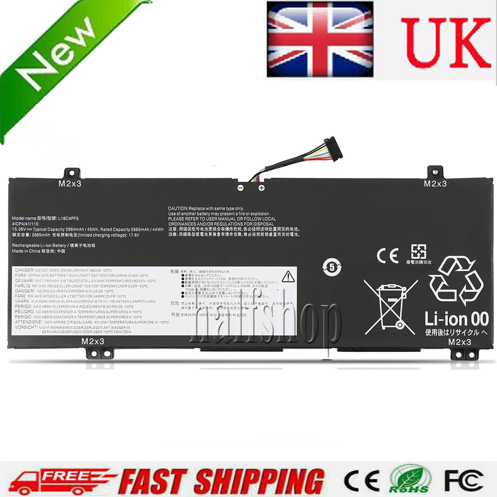 battery for Lenovo IdeaPad C340-14API C340-14IML C340-14IWL Flex-14IML Flex-14IW