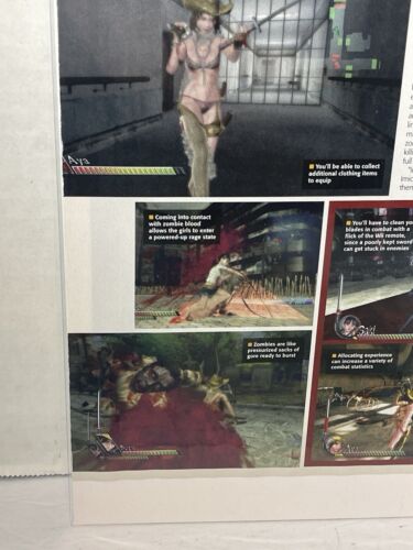 onechanbara: bikini samurai squad xbox 360 Vintage Video Game Preview print ad - Picture 4 of 7