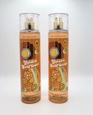 Bath Body Works Golden Sunflower Fine Fragrance Body Mist 8 fl oz Set of 2