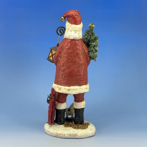 DEPT 56 Weihnachtsmann Figur rustikal primitiv Folk Wald Schneeschuhe Winter Weihnachten - Bild 18 von 24
