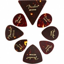 FENDER All Shapes Celluloid Medley Tortoise Shell Medium (8 pcs)  KIT 8 PLETTRI