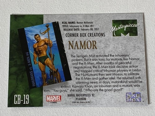 2024 MARVEL MASTERPIECES '92 Platinum Fantastic Covers Corner Box Creations - Picture 15 of 15