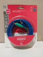 RCA Component Video Cable 6 Ft RGB VHC61R Brand New
