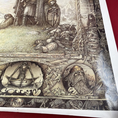 J. Cauty - Herr der Ringe Poster - 36"x24" Zauberer und Genie 1988 Schweiz - Bild 5 von 10
