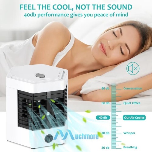 Portable Air Conditioner Personal Space Evaporative Air Humidifier Desk Ice Fan - Picture 55 of 81