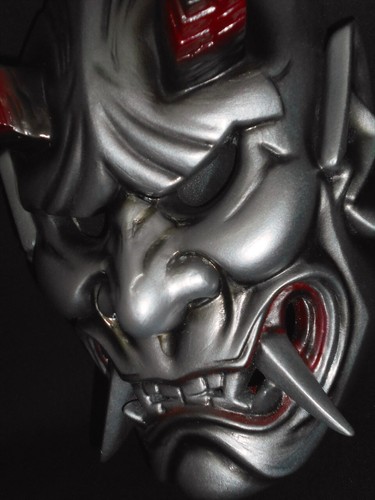 Demon Mask Rasetsu Mask Traditional crafts of Japan - Picture 3 of 9