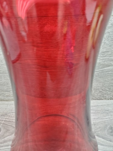 Jarrón de vidrio rojo rubí de 8" de alto  - Imagen 3 de 5