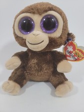 Ty Beanie Boos - COCONUT the Monkey 6" (Glitter Eyes) Plush Stuffed Toy - MWMTs