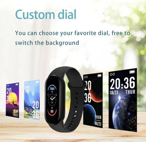 Smart Watch Band 6 - Black, Ship From California - Picture 3 of 4