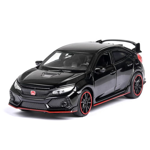 1:32 Honda 10th Civic Type R Metal Die cast Model Car Toy Sound&Light NEW - Picture 13 of 15