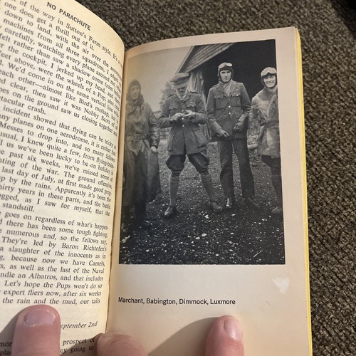 No Parachute By Arthur Gould Lee 1971 1st Pocket PB ED. Fighter Pilot In WW1 - Picture 12 of 15