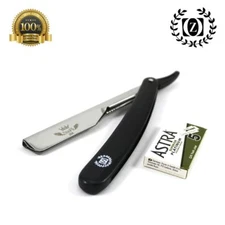 MEN BEARD CUT THROAT BARBER STRAIGHT RAZOR SHAVETTE + FREE ASTRA BLADES