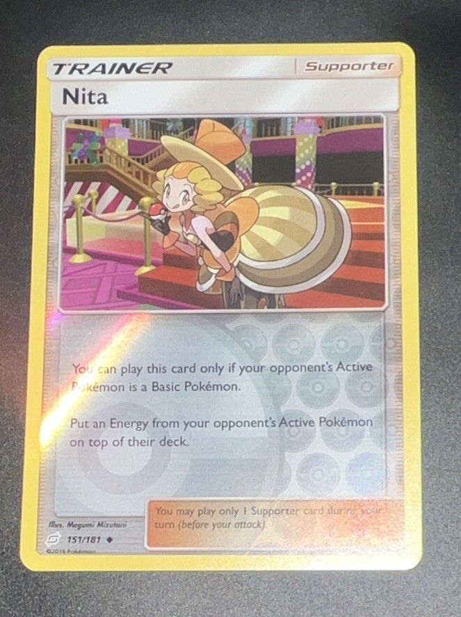 Pokemon TCG Nita Sun & Moon - Team Up 151/181 Reverse Holo Uncommon