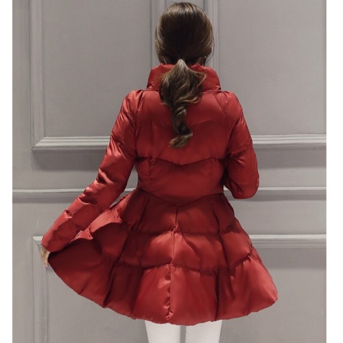 Damen gefütterter Mantel Jacke Oberteil Swing Fliege gesteppt wattiert Winter Oberbekleidung Freizeit - Bild 12 von 18
