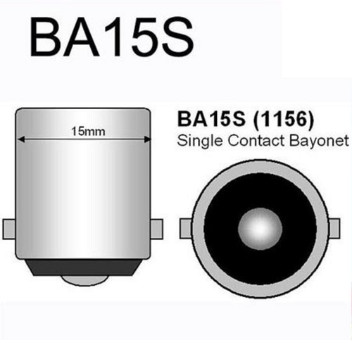 Nokya 1156 P21W Nok5207 21W White Two Bulbs Back Up Reverse Light Replace Lamp - Picture 6 of 11