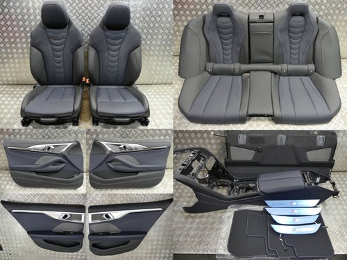 BMW 8 G16 INDIVIDUAL Lederausstattung Sitze Seats BELÜFTUNG Blau Schwarz 20 km