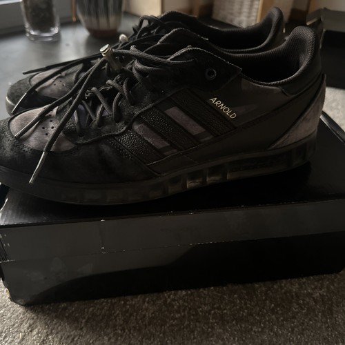 Adidas Handball Mike Arnold Top Core Black Shadow Navy Pulse Yellow 2 UK11 - Picture 4 of 10