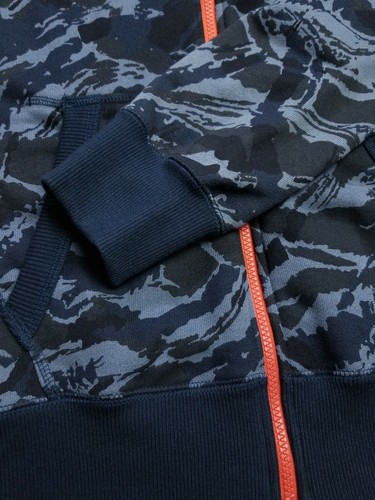 Nike Air Hoodie Sweater Boys size Small Modern Camouflage Pattern Gray Camo Zip - Picture 4 of 12