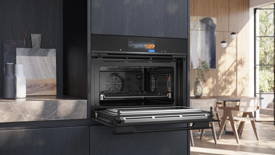 Siemens CB974GKB1 Kompakt-Backofen Schwarz 11 Beheizungsarten HomeConnect ActivC - Bild 2 von 4