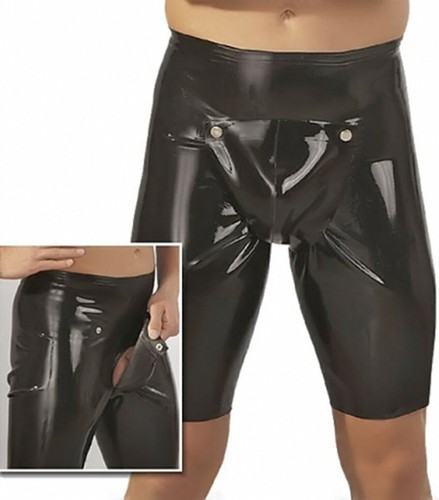 Latex Rubber Schwarz Boxer Shorts knickers Pants Tight Schaltflächen 0.4mm S-XXL - Bild 5 von 5