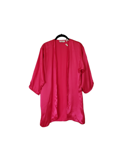 Vintage Victoria's Secret Gold Label Damen offener Morgenmantel pink sexy Y2K 90er kokett NEU - Bild 8 von 9