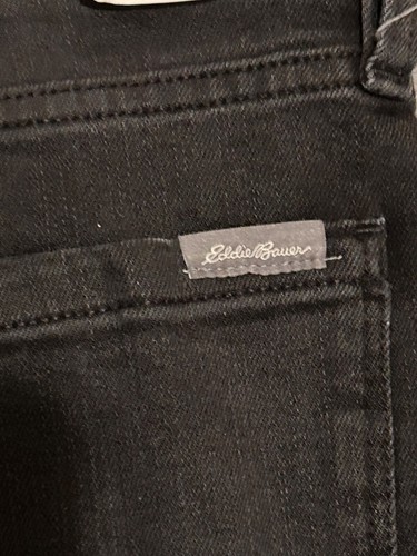 Eddie Bauer Jeans Damen Gr. 2 Petite Black Straight Fleece gefüttert 0414 NEU - Bild 10 von 13