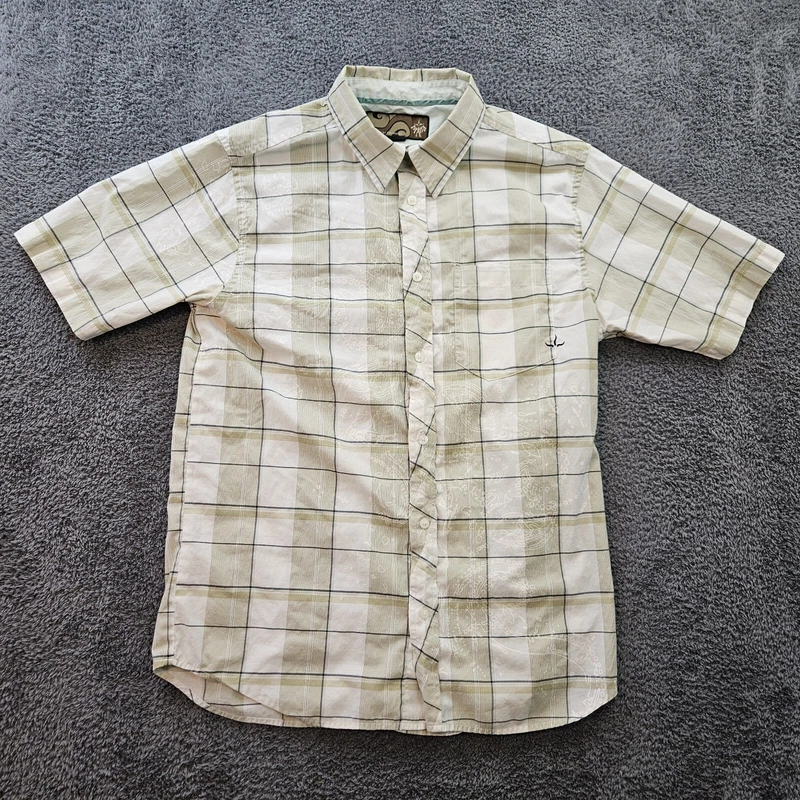 prana short sleeve snap ultra lightweight breathable shirt