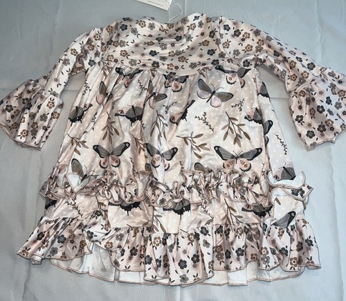 Pete & Lucy Dress Size 12-18 Month Long Sleeve Girls Toddler Butterfly New - Picture 8 of 9