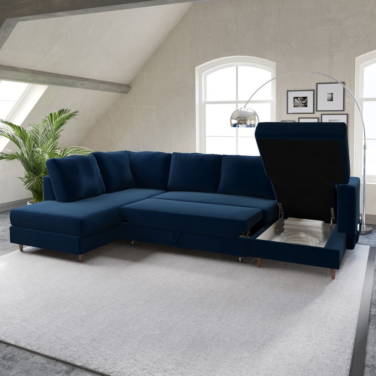 Sofa bed with storage space online