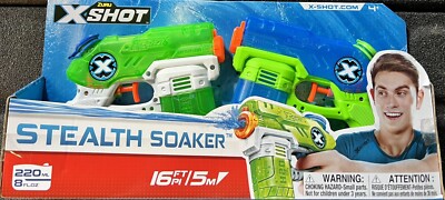 ZURU X-Shot Stealth Soaker Water Blaster Gun - Package Of Two Guns New In Box