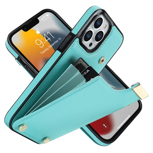 Slim Hybrid Stoßfest PU Leder Brieftasche Hülle für iPhone 15 14 13 12 11 Pro Max - Bild 27 von 54