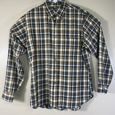 VTG Sir Pendleton Wool Shirt Men's Large Multicolor Plaid USA Cabin Core FLAW