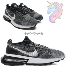 Mens Nike Air Max Flyknit Racer Oreo Black White Sneakers DJ6106 001 New