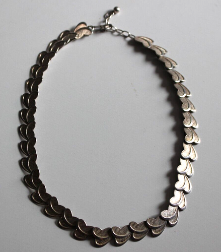FABULOUS ARTICULATED STERLING SILVER COLLAR NECKLACE. - Picture 3 of 7